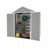 Campcraft 6*5ft resin storage shed, high quality pp material, strong structure, waterproof, rust and UV proof, large storage space, 12mm thick pp board, HD window lighting