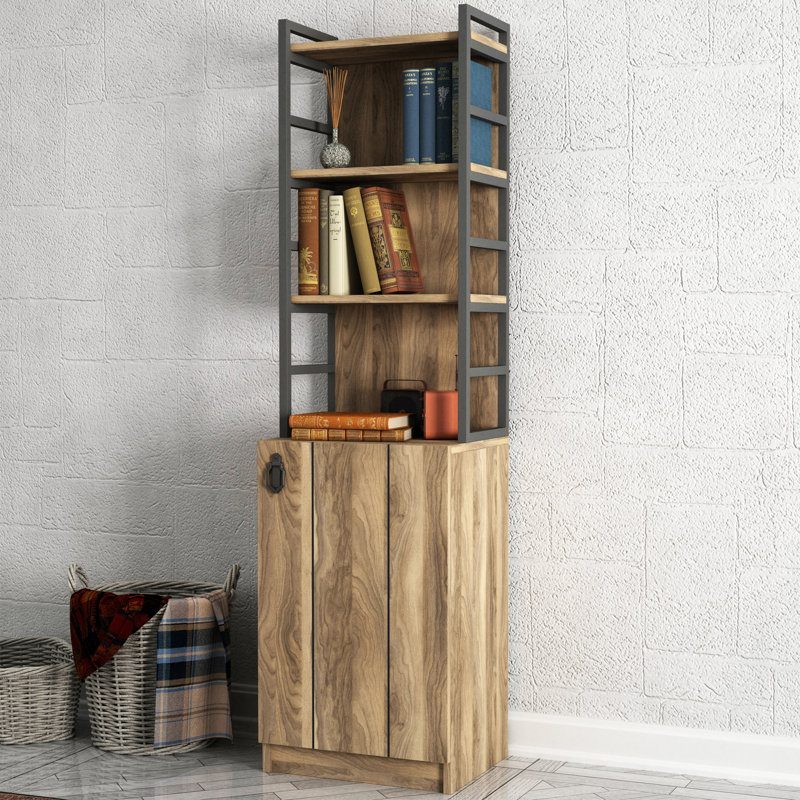 Geertruida 167cm H x 45cm W Aluminium Standard Bookcase