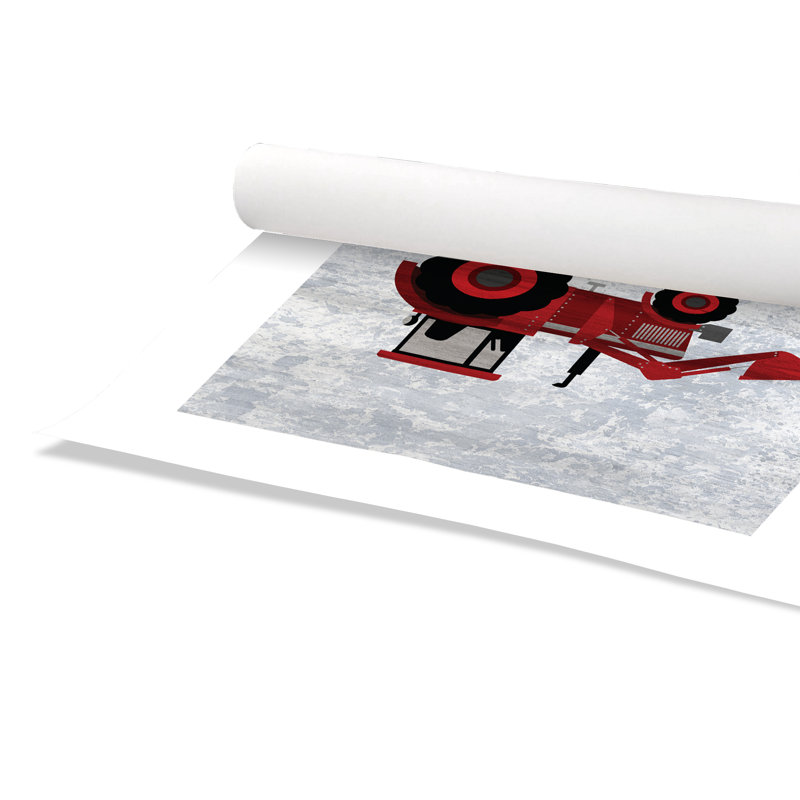 In Red 'Red 3' Wall Decal, 16" H x 16" W x 1" D, Paper