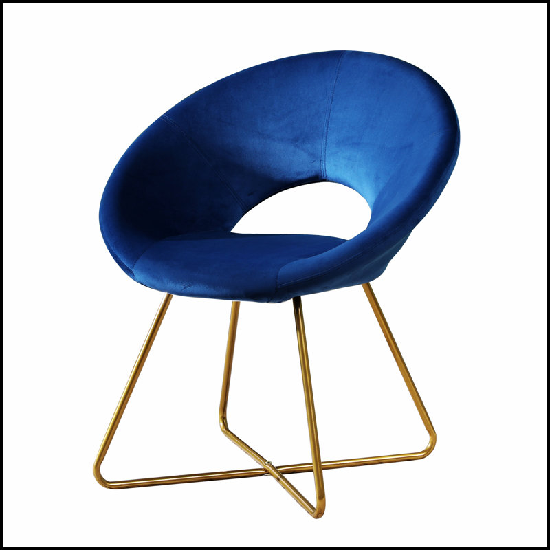 Fauteuil d'appoint Slatina, Bleu