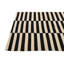 Tapis noir et blanc 4 x 6 Petrella