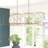 6-lamp gold adjustable iron pendant light