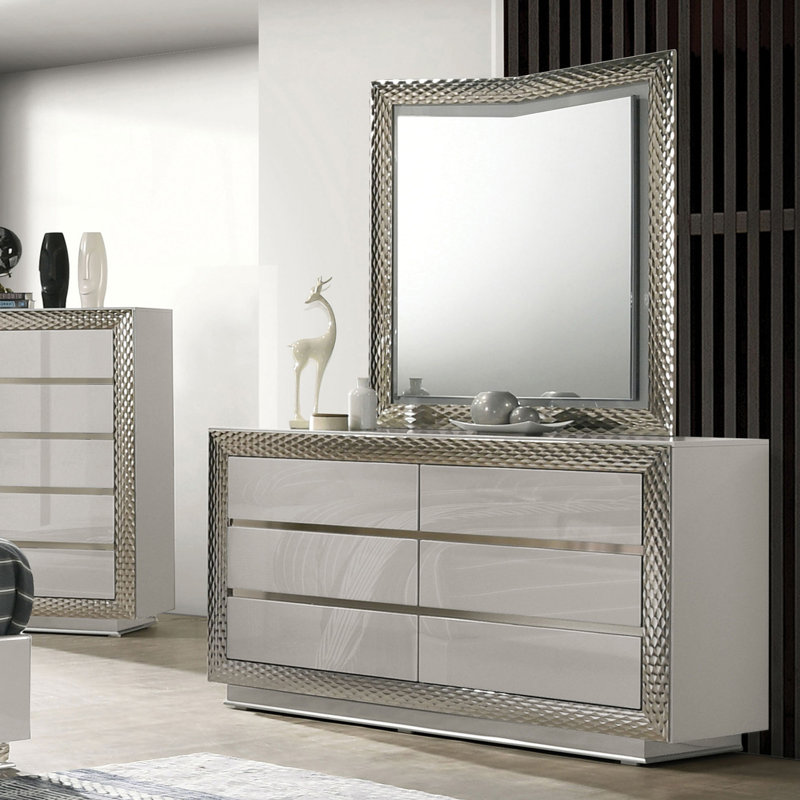 Commode Ventnor Glam, gris