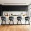 Tabouret de bar rotatif 29,5 po Roellig-1831422212
