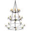 Lustre empire de style bougie 24 lumières Aldredge