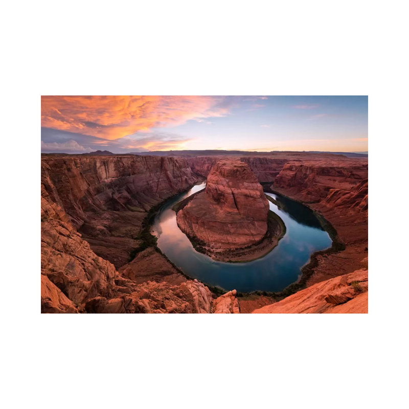 Horseshoe On Fire by Stefan Hefele - Wrapped Canvas Print, 20.32 cm H x 30.48 cm W