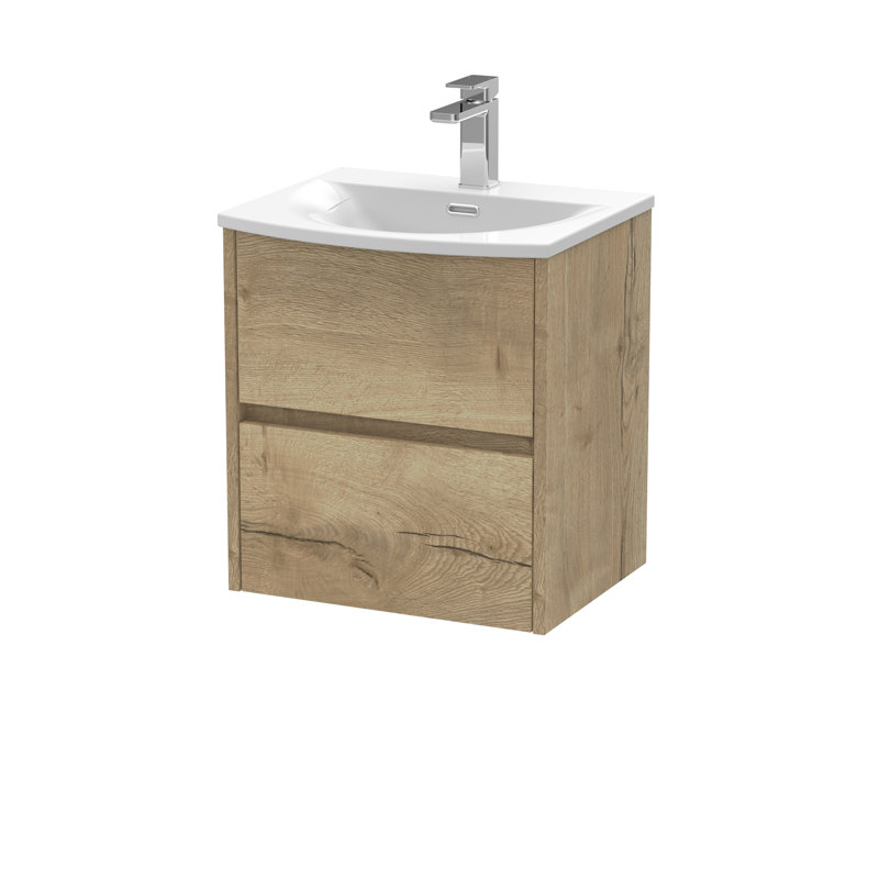 Havana 500mm Single Bathroom Vanity with Basin, Autumn Oak