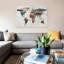 Painted World Map IV by Irena Orlov - Print on Canvas-42158130-101339472