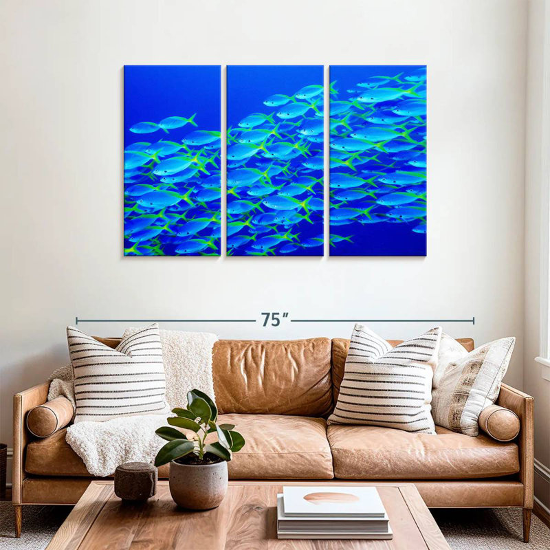 School Of Snapper Fish, 36" H x 57" W