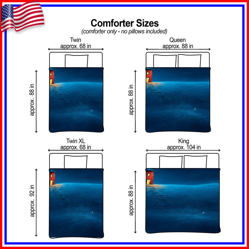 Lighthouse Bedding Architecture Comforter Minimalist, Queen