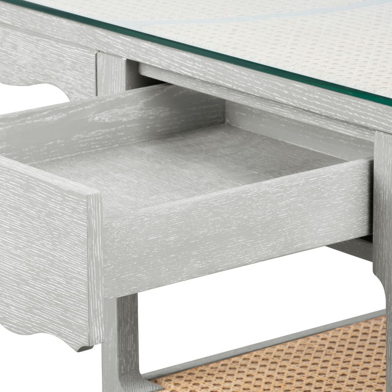 Arianna Writing Desk, Soft Gray