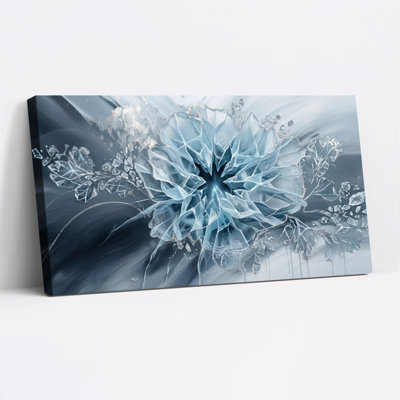 Ensemble de 1 tableau sur toile Fleur de glace