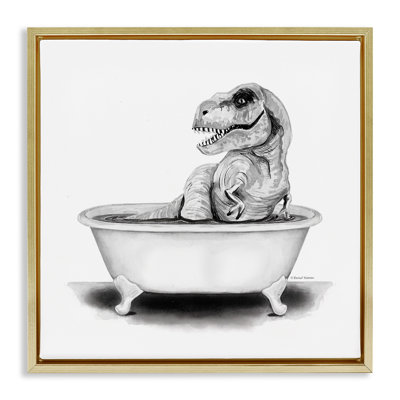 Drôle de salle de bain T-Rex
