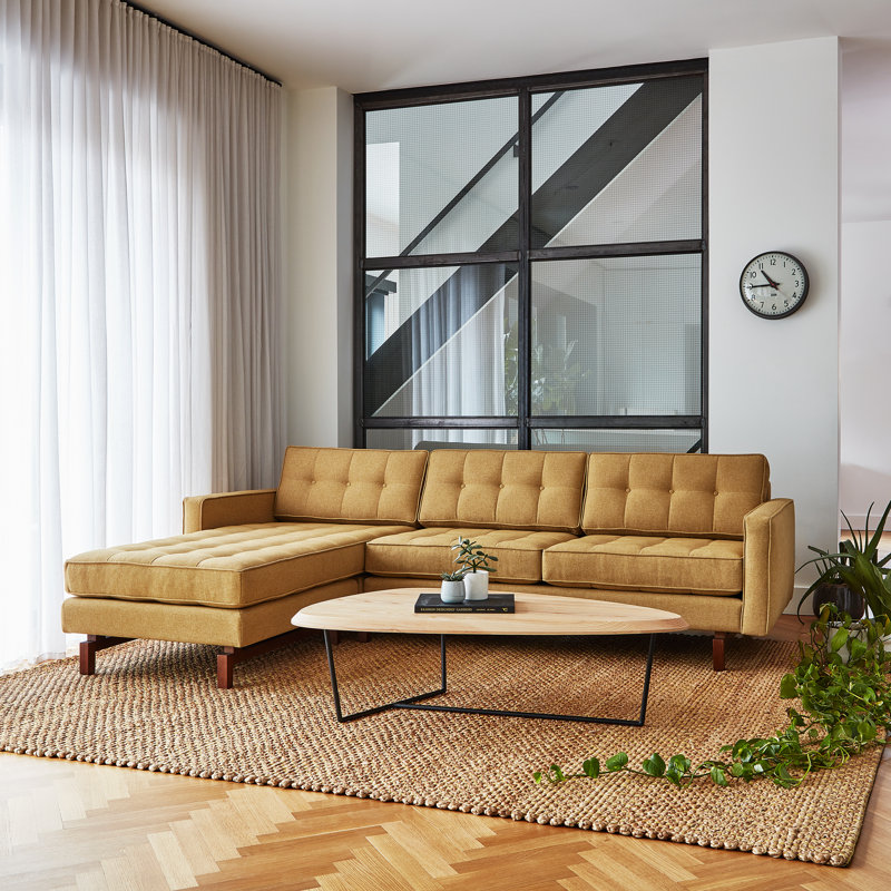 Jane 2 Bi-Sectional, Parliament Stone Performance Twill, Ash Natural