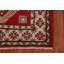 Tapis rouge à motif oriental Kazak 3x5