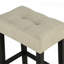 Modern Brown Dining Table W USB 3X Stools Biscuit-Tufted Seat Cushion Beige 3Pc Dining Table Set