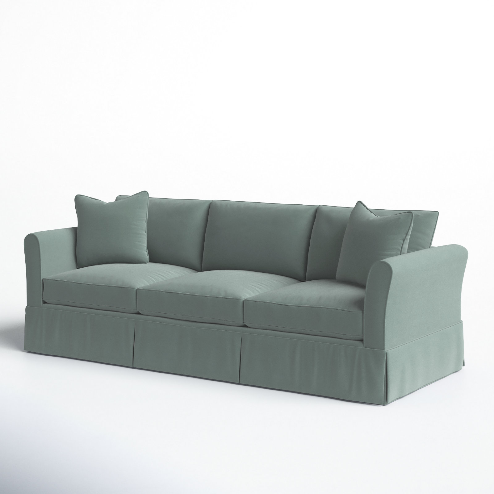 Shelby 82'' Upholstered Sofa, Canvas Spa Sunbrella® Canvas