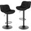Stace Swivel Upholstered Adjustable Height Counter Stool with Metal Frame-1702815121