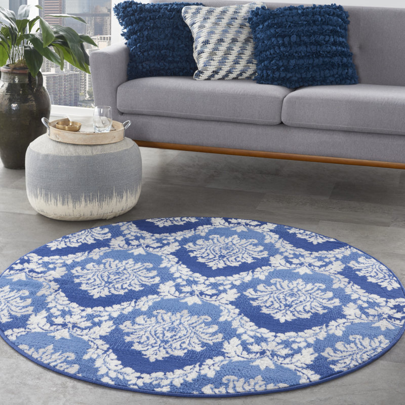 Gula Oriental Indoor Rug, Round 5'