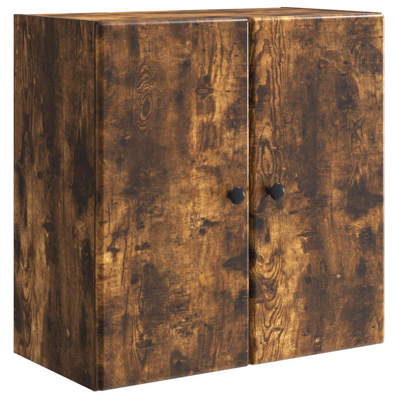 2 -Door Rectangle Accent Cabinet, Smoked Oak