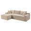 Canapé modulaire 106,3 pouces avec canapé modulaire en nuage et méridienne en L pour salon, chambre à coucher, aucun assemblage requis-129465804-129465802