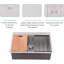 Workstation Farmhouse Right Angle Drop-In Kitchen Sink With Accessories-123594190