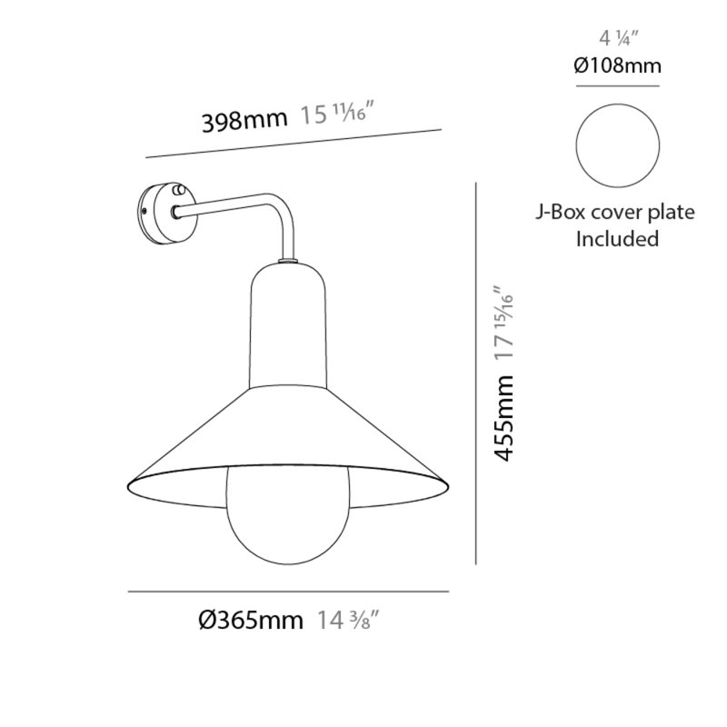 Tagomago 1 - Light Glass Armed Sconce, 17.94'' H x 14.38'' W x 15.69'' D