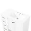 Meuble-lavabo blanc de 91 cm (36 po) avec lavabo, construction en bois massif, un meuble à deux portes, tiroirs, tablette ouverte, finition peinture à l'eau, assemblage requis.