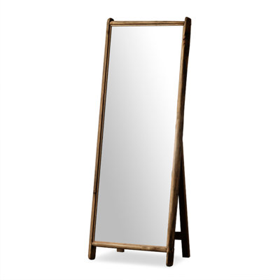 Nordic Antique Pine Frame Full-Length Mirror