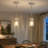 Levona 1 - Light Large Kitchen Island Pendant With Clear Hammered Glass Shade（set Of 2）-711858853