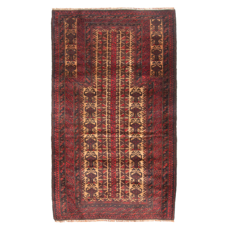 Tapis beige Teimani 2 pi 8 po x 4 pi 7 po