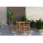 Pearl Counter Height Teak Outdoor Set In Black-359611761