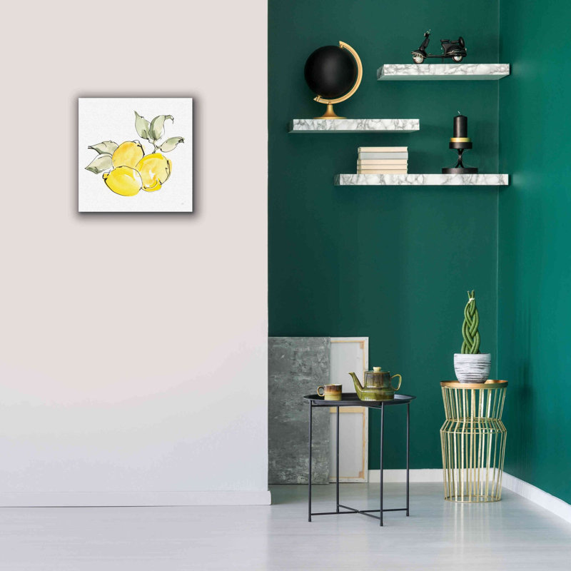 «Lemons II» par Chris Paschke, estampe numérique sur toile, L 18 po x H 18 po