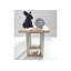Freeform 40cm W Metal Bedside Table