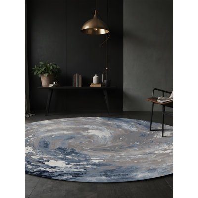 Machine Washable Gray Area Rug