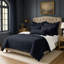 Elsie Lace True Navy Cotton Comforter Set 6 Pieces-115684661