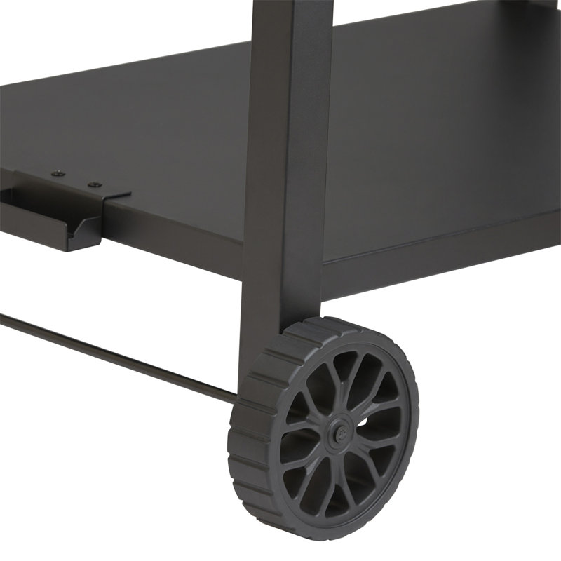 Chariot de salle à manger d'extérieur avec double tablette