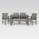 Alfonsi Rectangular 7 - Person 60" Long Acacia Patio Dining Set