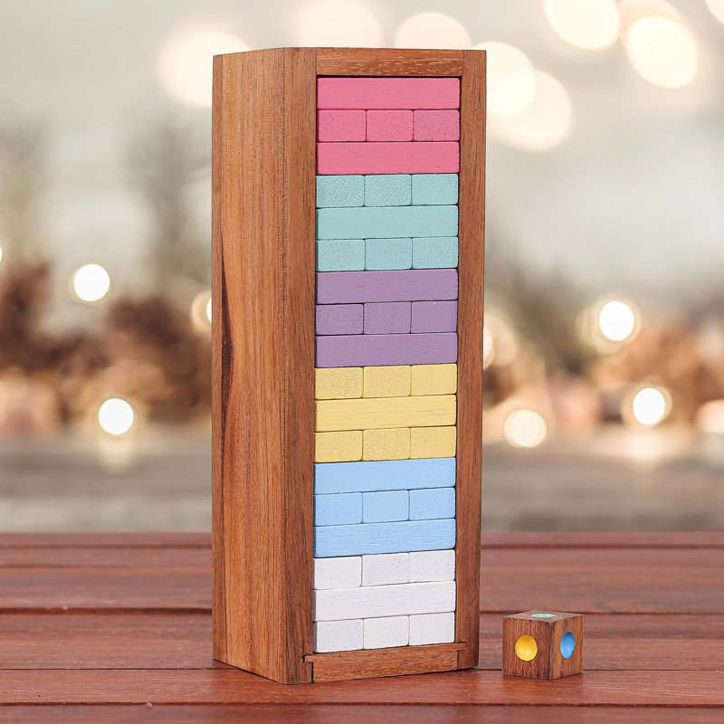 Jawonna Loon Peak 2 Player Wood Puzzle, 10.75" H x 3" W x 3" L