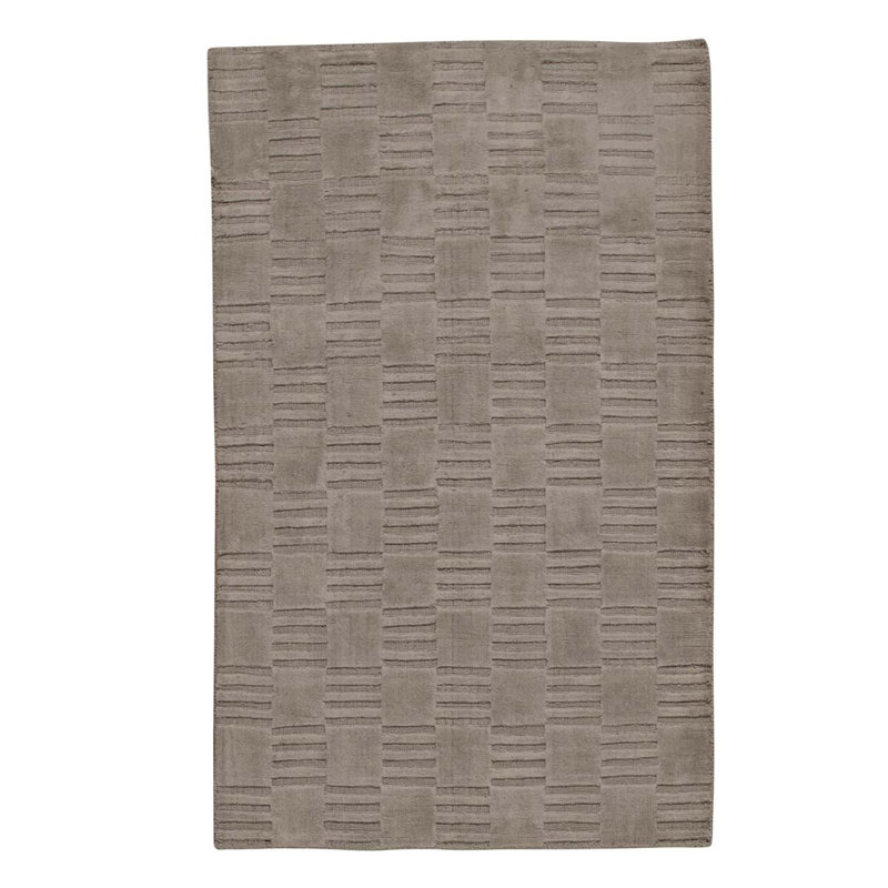 Handmade Cotton and Wool Geometric Area Rug