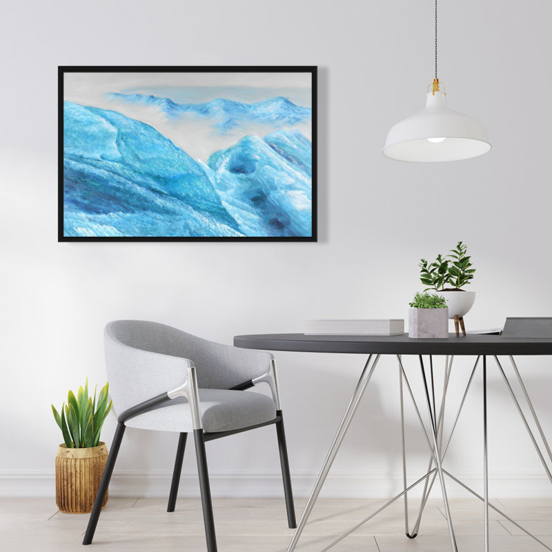 Icebergs, reproduction sur toile