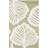 Meranda Blossom Hand Tufted Wool Cotton Floral Rug in Green/White-2091780354