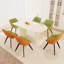 Ensembles de table de salle à manger en MDF crème moderne avec chaises en polyuréthane de style industriel pour la cuisine à domicile