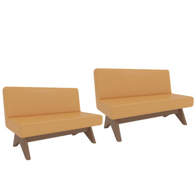 Faux Leather Upholstered Bench