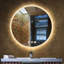 Miroir de salle de bain lumineux à DEL avec désembueur Portsmouth-1576822568