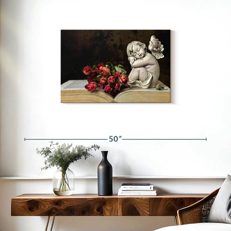 Leisha Cherub, 20" H x 30" W