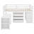 Nayanna Kids Full Loft Bed with Drawers-743822885