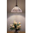 Kleist Tiffany Pendant Lighting White Hexagon Stained Glass LED Bulb Included 12”W*12”D*60”H