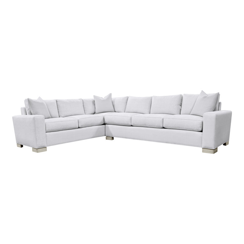 Canapé modulaire 2 pièces American Bungalow Claremont, Mélange de lin Ozark Marina, Wrenn