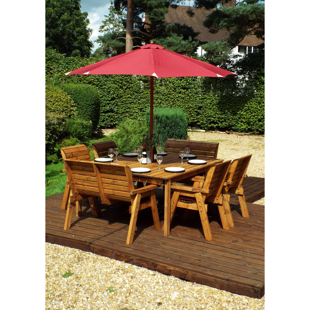 Frazier 8 Seater Dining Set with Cushions